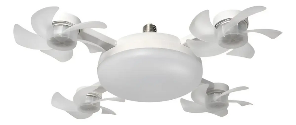 Ventilador LED de Techo 4 Aspas con Control Remoto